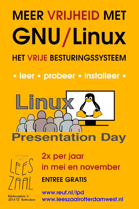 Linux Presentation Day - Leer, probeer, installeer GNU/Linux